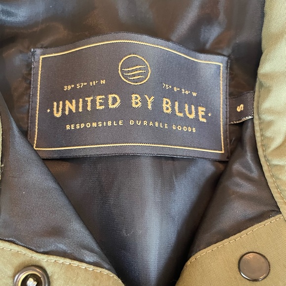 United By Blue Bison Green Snap Front Outdoor Camping Hiking Jacket - Picture 5 of 6